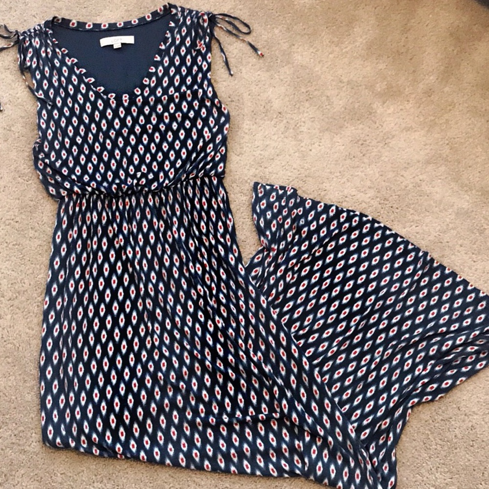 ❌SOLD ❌ Loft Ikat Cinched Shoulder Maxi
